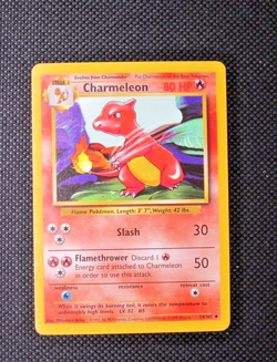 Charmeleon 24/102 Base Set Pokemon Card NM - LP WotC - Image 1