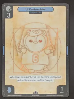 Vibes TCG FOIL Lil Contemplator - Legend of the Lils Card # 075 - Image 3