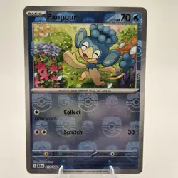 Panpour 017/086 Master Ball Holo Black Bolt Pokemon Card English - Image 1