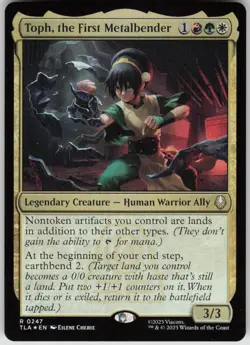 MTG Toph, the First Metalbender Foil NM Avatar: The Last Airbender Magic 247 - Image 1