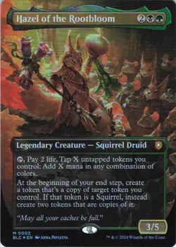 MTG Hazel of the Rootbloom (Borderless) (2) | NM Foil | Cmd: Bloomburrow {BLC} - Image 2