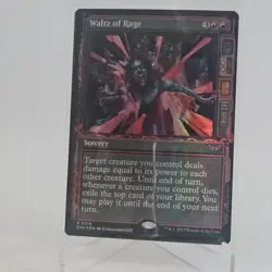 MTG FOIL Waltz of Rage - Duskmourn: House of Horror - Image 1