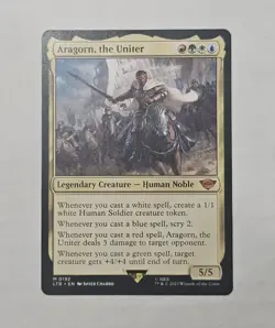 MTG Aragorn, the Uniter Lord of the Rings Tales of Middle-Earth #D195 - Image 1