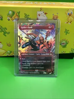 Spider-Punk 0207 Borderless 0207 MTG Marvel's Spider-Man Rare NP Foil - Image 1