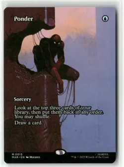 MTG Ponder 0013 Regular (Borderless) M Marvel Universe Eternal-Legal NM MAR - Image 1