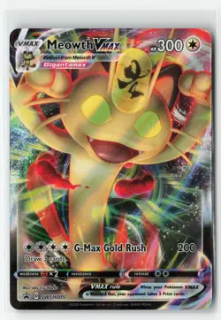 MEOWTH VMAX SWSH005 PROMO POKEMON TCG NM - Image 1