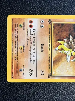 Pokemon TCG Sandslash Fossil 41/62 1st Edition 70 HP Uncommon LP - Image 3