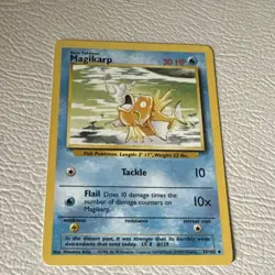 Pokemon TCG Magikarp Base Set 35/102 Regular Unlimited Uncommon - Image 1