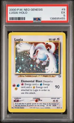 2000 POKEMON NEO GENESIS #9 LUGIA-HOLO PSA 5 - Image 1