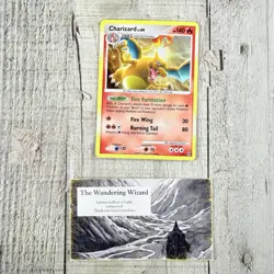 Charizard 1/99 Cracked Iced Holo Platinum Arceus Holo Rare Pokemon MP Edge Wear - Image 1