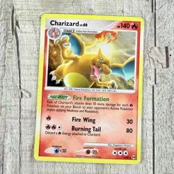 Charizard 1/99 Cracked Iced Holo Platinum Arceus Holo Rare Pokemon MP Edge Wear - Image 2