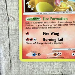 Charizard 1/99 Cracked Iced Holo Platinum Arceus Holo Rare Pokemon MP Edge Wear - Image 5