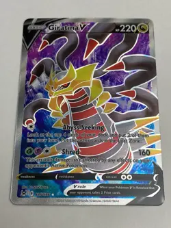 Pokemon Giratina V Full Art 185/196 Swsh11: Lost Origin Ultra Rare Holo NM - Image 1