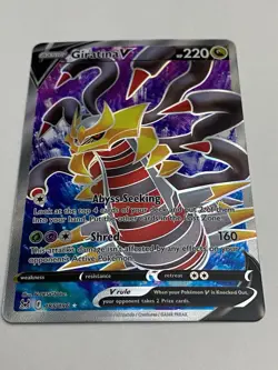 Pokemon Giratina V Full Art 185/196 Swsh11: Lost Origin Ultra Rare Holo NM - Image 2