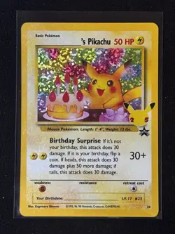 Pokemon Pikachu Birthday Surprise 25th Anniversary 24 Celebrations - Image 1