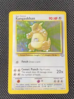 Pokemon TCG Kangaskhan Jungle 5/64 Holo Unlimited Holo Rare - Image 1