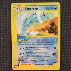 Vaporeon 33/144 — Pokemon Skyridge (2003) — Reverse Holo — MP - Image 1