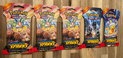 Pokemon TCG: Scarlet & Violet - Surging Sparks Sleeved Booster Pack - LOT OF 5! - Image 1