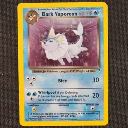 Dark Vaporeon 9/110 — Pokemon Legendary Collection (2002) — Holo — MP - Image 1