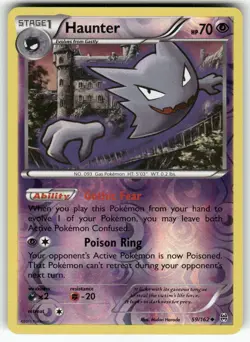 Haunter XY - BREAKthrough Uncommon,Reverse Holo Pokemon Lightly played - Image 1