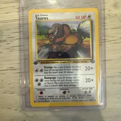 Pokemon Taurus First Edition Jungle 47/64 MP Vintage - Image 1