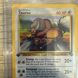 Pokemon Taurus First Edition Jungle 47/64 MP Vintage - Image 2