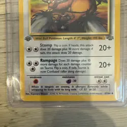 Pokemon Taurus First Edition Jungle 47/64 MP Vintage - Image 3