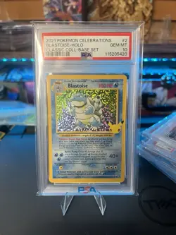 2021 Pokemon Celebrations Classic Collection #2 Blastoise Holo PSA 10 Gem Mint - Image 3