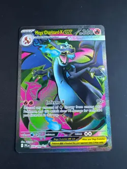 Mega Charizard X Ex 023 Me: Mega Evolution Promo - Pokemon Black Star - Mint + - Image 1
