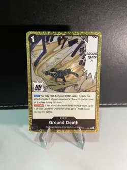 Ground Death OP14-096 [ The Azure Sea's Seven ] R Foil One Piece TCG English - Image 1