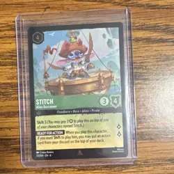 Disney Lorcana Stitch Alien Buccaneer Floodborn Hero Alien Pirate 72/204 Foil - Image 1