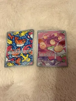 POKEMON - KOREAN 2 CARD ART RARE BUNDLE - TATSUGIRI & EXEGGCUTE - Image 1