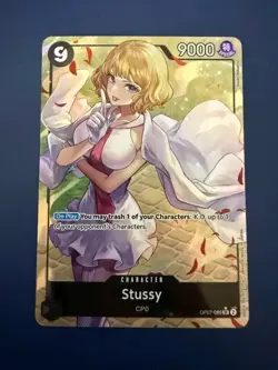 Stussy OP07-085 (Alt Art) SR One Piece Card Game TCG ENGLISH NM - Image 1