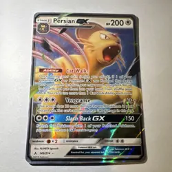 Pokemon Persian GX 149/214 Sm-Unbroken Bonds Ultra Rare Full Art Holo Card - Image 1