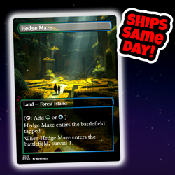 Hedge Maze - Custom Art Magic: The Gathering Playtest Card - Commander EDH - Image 1