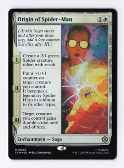 Origin of Spider-Man (Foil) 0009 (R) MTG Marvel's Spider-Man (SPM) - Image 1