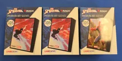 Lot Of 3 MTG Marvel Spider-Man Premium Art Sleeves Gamegenic NEW 315 Total - Image 1