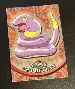 1999 Topps Pokemon Blue Logo TV Animation Edition Foil Rettan #23 - Image 1