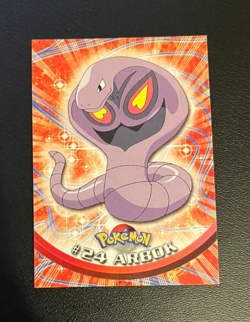 1999 Topps Pokemon Blue Logo TV Animation Edition Arbok #24 - Image 1