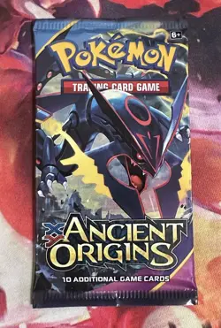 POKEMON XY ANCIENT ORIGINS Sealed 10-Card BOOSTER PACK (Rayquaza Art) - Image 1