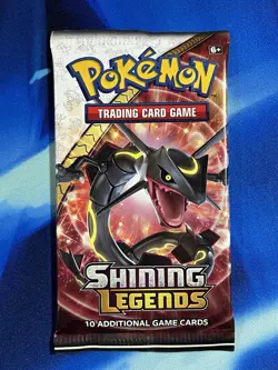Pokemon TCG 2017 Sun & Moon Shining Legends Booster Pack Sealed Rayquaza Art - Image 1