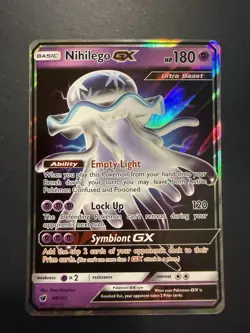 NM Nihilego 49/111 Sun & Moon Crimson Invasion Pokemon card English TCG - Image 1
