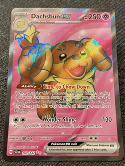 Dachsbun EX #160/142 [Ultra Rare]- Stellar Crown - Pokemon TCG - NM - Image 1