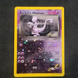 Rocket's Mewtwo No. 8 — Pokemon Best of Game (2003) — Winner Stamp Rev Holo - Image 1