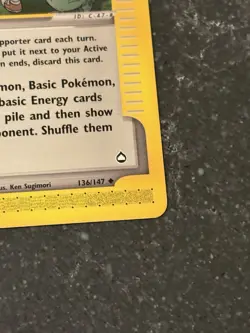 Pokemon Aquapolis 2003 WOTC Town Volunteers 136/147 - Image 5