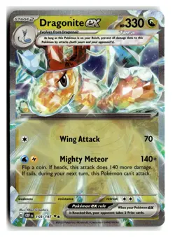 Dragonite ex Double Rare Dragon Holo SV03: Obsidian Flames #159/197 [NM] Pokemon - Image 1