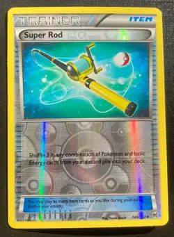 Super Rod 149/162 Pokemon Breakthrough Reverse Holo Uncommon TCG LP - Image 1