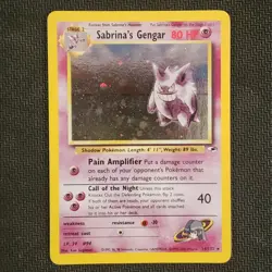 Sabrina's Gengar 14/132 — Pokemon Gym Heroes (2000) — Holo — VLP - Image 1