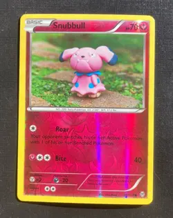Snubbull 98/162 Pokemon Breakthrough Reverse Holo Common TCG LP - Image 1