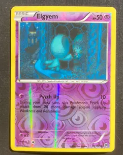 Elgyem 73/162 Pokemon Breakthrough Reverse Holo Common TCG LP - Image 1